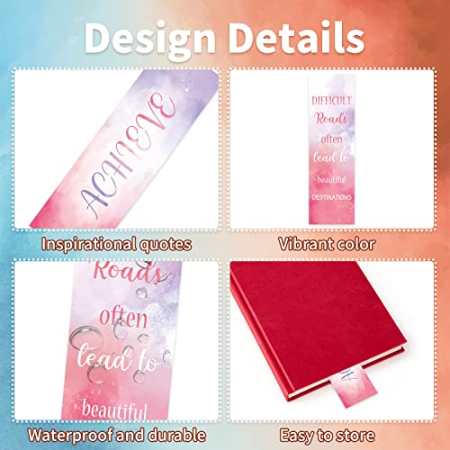 Anseal 60 PCS Inspirational Bookmarks for Women Men, 12 Styles Encouraging Bookmark for Kids Students, Positive Bookmarks Bulk for Reading Lovers Teachers School Home - Image 5