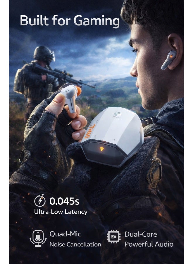 Machenike TH60 Gaming Earbuds TWS Earphones Bluetooth 5.4 – Ultra Low Latency No Delay Wireless Gaming AirPods, Dual Sound Modes (Gaming & Music), ENC Microphone, Immersive Stereo Sound, IPX5 Water Resistant, Long Battery Life with Charging Case, USB-C Fast Charging, Earphones Bluetooth – Compatible with RedMagic, iPhone, iPad, Android, Samsung & Laptops - Image 2