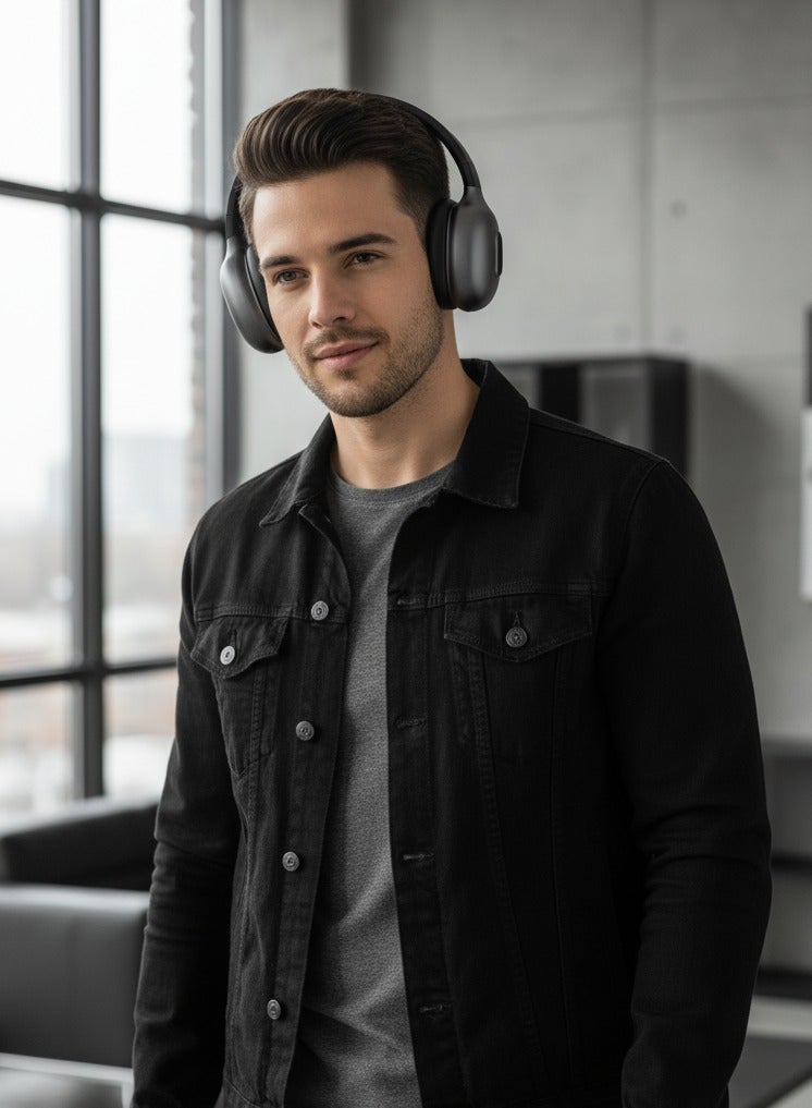 MAX Pro Wireless Stereo Surround Bass Headphone Headset Support TF Card - Image 2