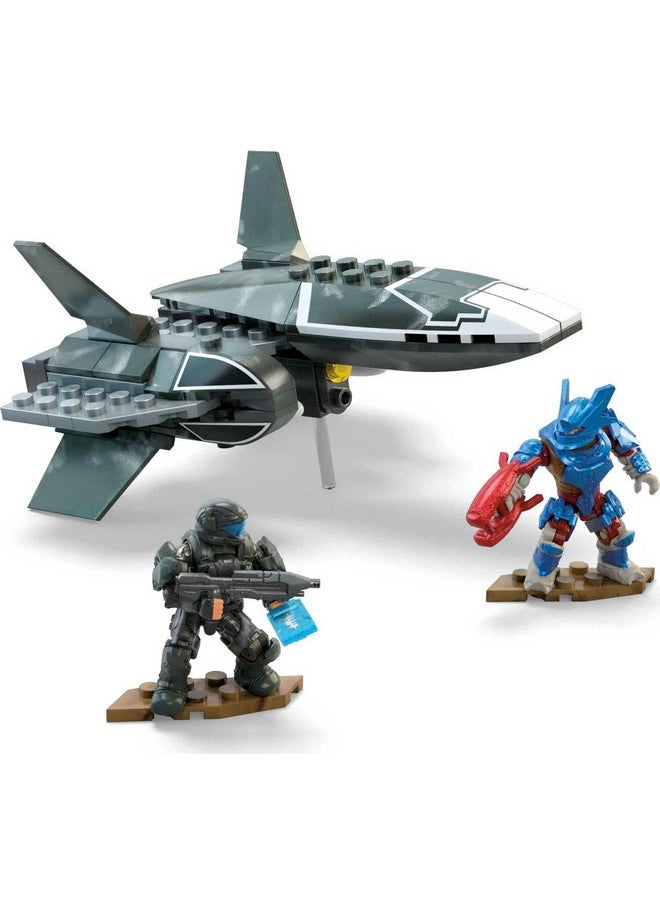 Mega Brands Mega Halo ODST Wombat Overwatch Vehicle Building Toy with 2 Micro Action Figures (129 pcs) (HMV51)  - Image 4