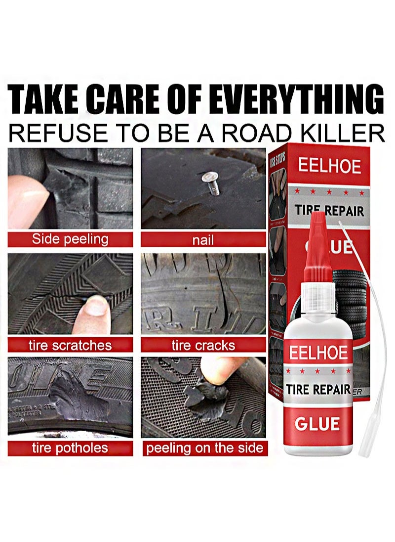 EELHOE - Tire Repair Glue Bicycle Tire Repair Paste Car Metal Strong Repair Glue Sole Ceramic Glue  Plastic Welding Glue Quick Drying - Image 1