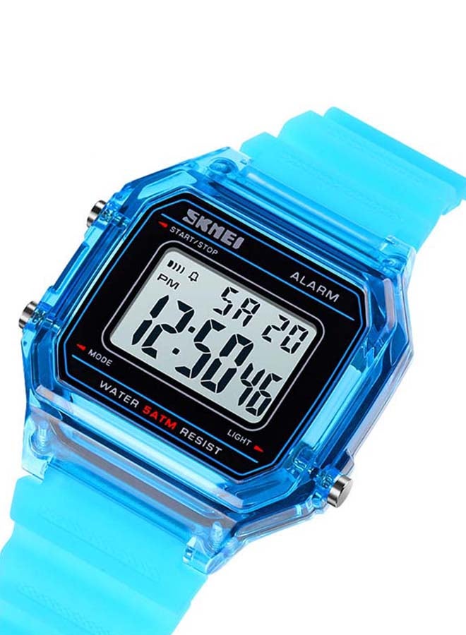 Men's 1698 Square Digital Luminous 5 ATM Waterproof Luxury Sport smart Wrist Watch - Image 2