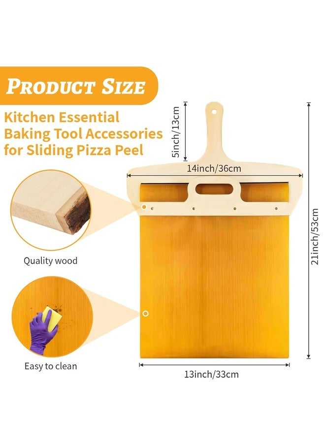 New Design Non-Stick Wood Pizza Turning Peel Shovel Sliding Pizza Peel for Baking Tool  - Image 5