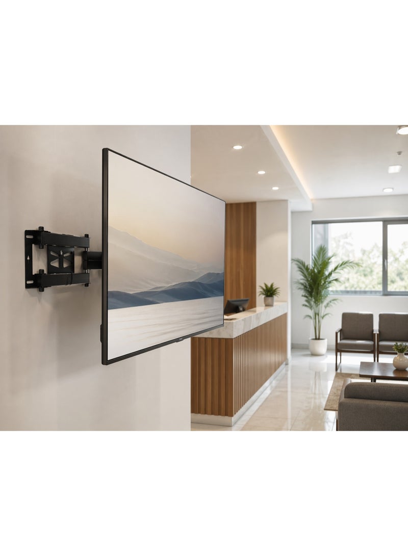 Vontech Full-Motion TV Wall Mount 55 to 98 Inch Articulating Swivel Arm Tilt & Extend VESA 400x400 LCD & LED Heavy Duty 30 kg Load (Black) - Image 2