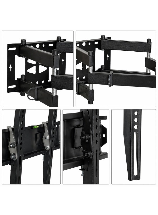 Vontech Full-Motion TV Wall Mount 55 to 98 Inch Articulating Swivel Arm Tilt & Extend VESA 400x400 LCD & LED Heavy Duty 30 kg Load (Black) - Image 4
