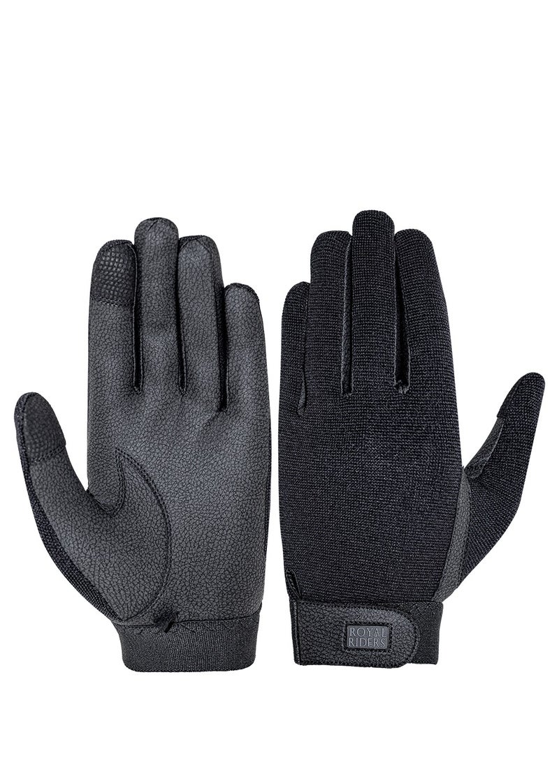 Royal Riders Premium Horse Riding Gloves - JP Serino with 4-Way Spandex, Breathable & Durable Equestrian Gloves for Men & Women - #10062036  - Image 1