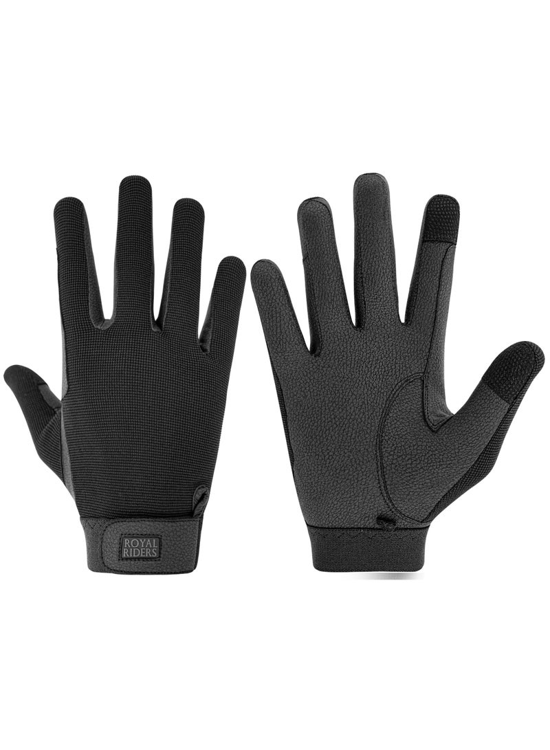 ROYAL RIDERS® 2036 Quad-Fit Premium Japanese Serino Riding Gloves for Men & Women - #10062036 - Image 1