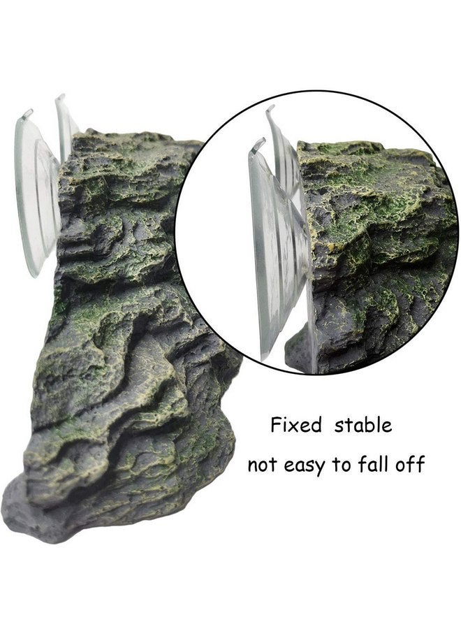 kathson Turtle Basking Platform Baby Tortoise Climbing Ramp Shale Reptiles Dock Resting Terrace Stone Aquarium Ornament Rock Landscaping Decoration for Frogs Newts (Medium Size:8.2”Lx3.3”Wx3.1”H) - Image 5