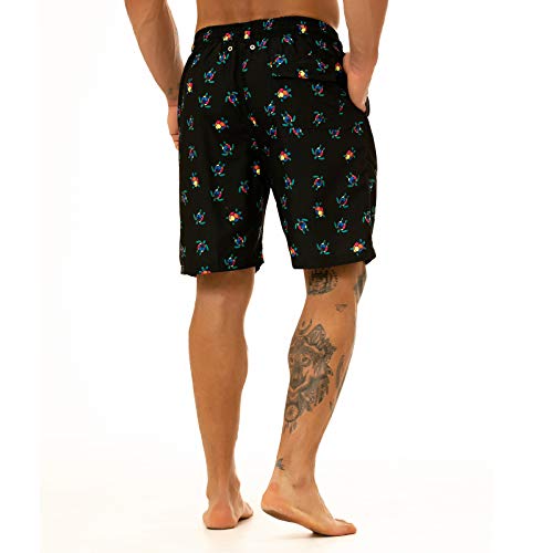 KAILUA SURF شورت سباحة كايلوا سيرف للرجال كبير وطويل، 9" بدلة استحمام مصممة للرجال - Image 4