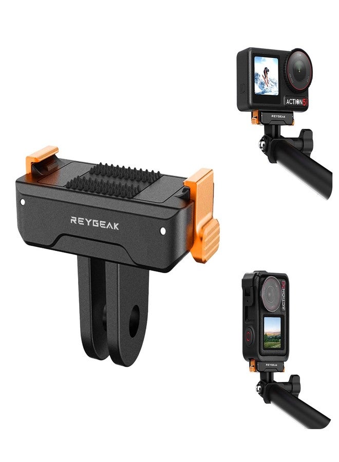 REYGEAK Magnetic Holder Quick Change Adapter Mount Compatibility Osmo Action 5 Pro/Osmo Action 4/Osmo Action 3, Better than the Original Magnetic Adapter Mount (Pack of 1) - Image 1