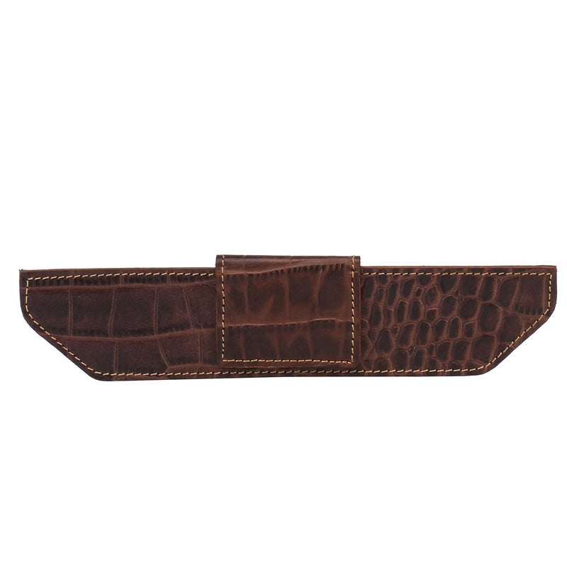 Rustic Leather Leather Wings Magnetic Paper and Note Clip (BrownBeige) - Image 1