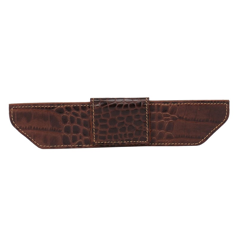 Rustic Leather Leather Wings Magnetic Paper and Note Clip (BrownBeige) - Image 3