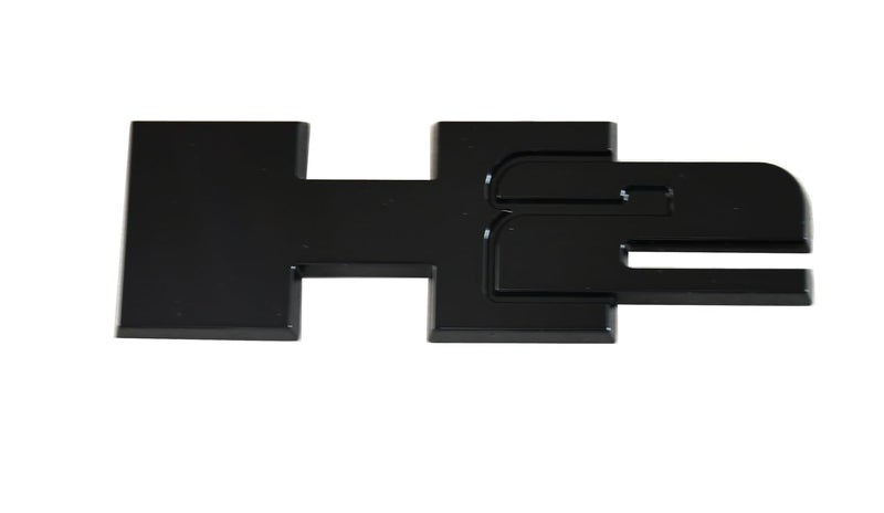1pc H2 Rear Liftgate Door Nameplate 3D Badge Emblems Replacement for 20032009 Hummer H2 Black
