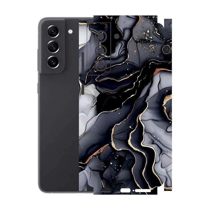 90STETHIX غطاء خلفي واقي لشاشة موبايل متوافق مع سامسونج جالاكسي S21 FE (5G) (تغطية - خلفية + كاميرا + جوانب) (تصميم-6) (320) - Image 1