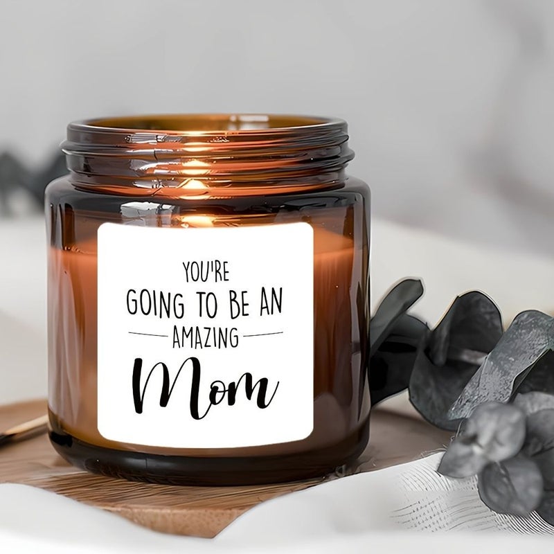 8 Pcs Sunproof Vinyl Candle Sticker Labels Best Mom Gift for New Moms - Image 3