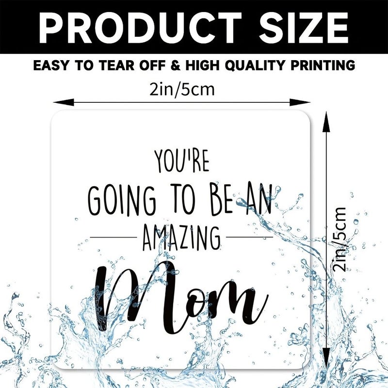 8 Pcs Sunproof Vinyl Candle Sticker Labels Best Mom Gift for New Moms - Image 1