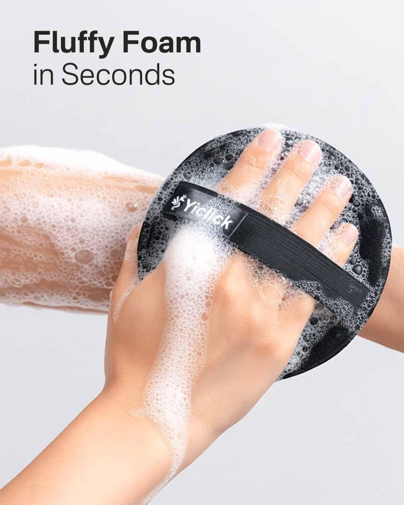 Yiclick Exfoliating Body Scrubber,Bath and Body Scrub BufferShower Loofah, Exfoliating Washcloth, loofah Sponge, Bath Sponges (2 Pack) - Image 5
