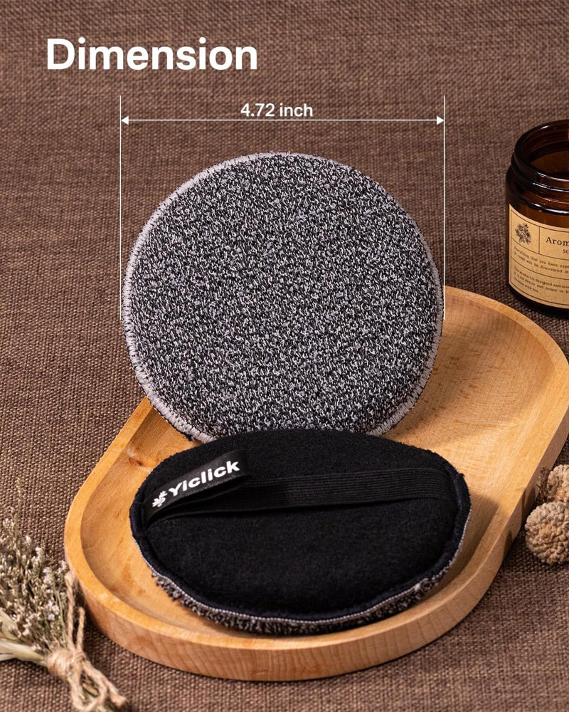 Yiclick Exfoliating Body Scrubber,Bath and Body Scrub BufferShower Loofah, Exfoliating Washcloth, loofah Sponge, Bath Sponges (2 Pack) - Image 2