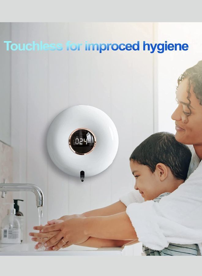 Dimara Automatic Soap Dispenser, Foaming Soap Dispenser Wall Mount Foam Soap Dispenser Touchless Soap Dispenser Smart Electric Wall Auto Foaming Hand Soap Dispenser for Bathroom, Kitchen  - Image 3