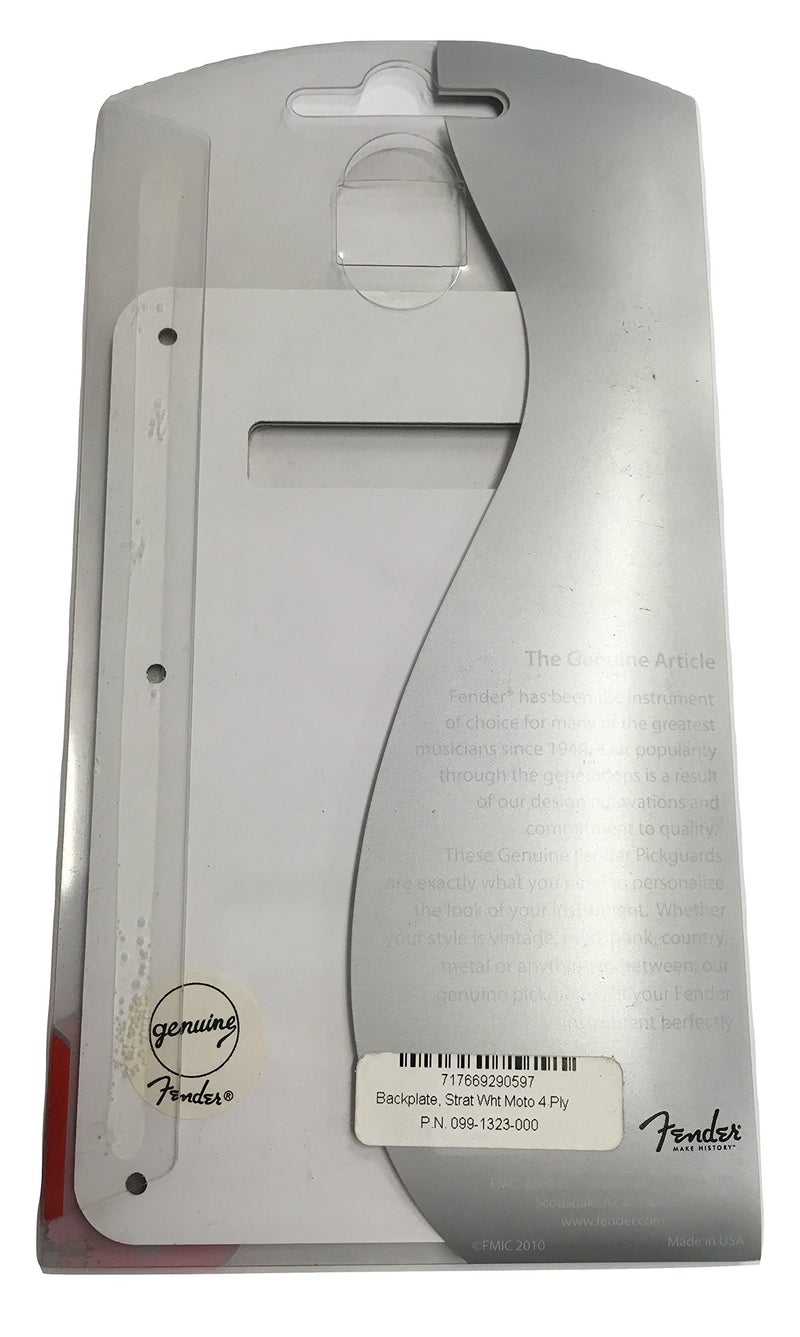 Fender Modern Backplate, Stratocaster - White Moto - Image 3