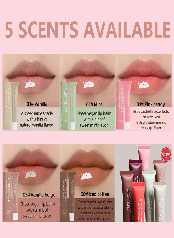 LuckNest 5 PCS Lip Glossy Butter Balm Set, Ultra-Hydrating, Instant Moisture and Hydration Lip Gloss,Long-lasting Hydrating Non-Sticky Lip Balm,Soften Dry Lips and Lip Care - Image 5
