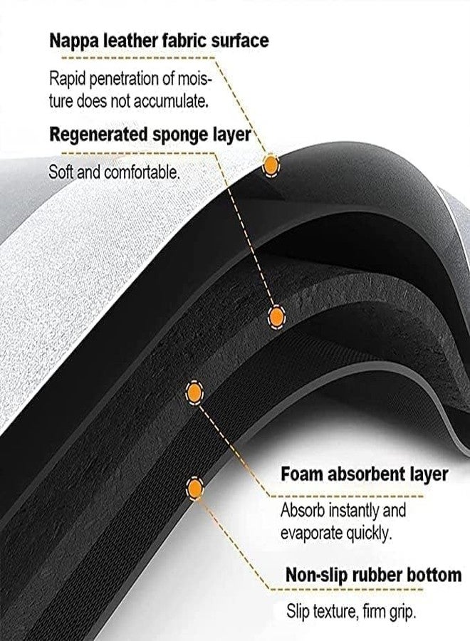 BEYOND BASIC Pieces (3.5mm) Anti-Skid Water Soaking Oval Bathroom Print Rubber Mat, Water Absorbent Mat (40X60Cm) (Multi-Color) - Image 4