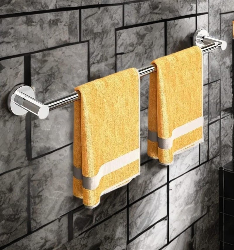 SVDK Cruze Heavy Steel Towel Rod 24 INCH 24 inch 2 Bar Towel Rod | Stainless Steel Towel Holder - Pack of 1 - Image 2