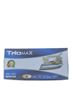 توماكس تو ماكس مكواة جافة كهربائية ثقيلة الوزن 1200 وات TM-350 - أبيض/فضي  - Image 1
