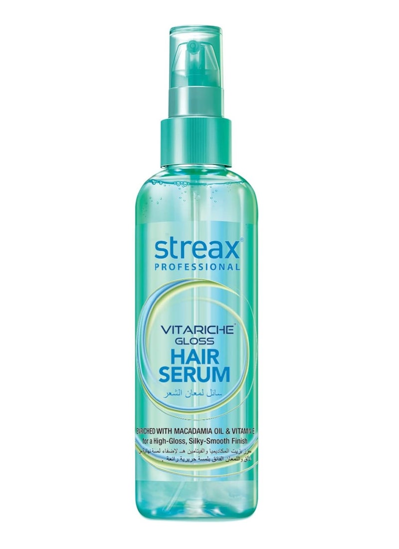 Vitariche Gloss Hair Serum for Women Men 100ml Enriched with Macadamia Oil and Vitamin E For Gorgeous Shiny Hair
