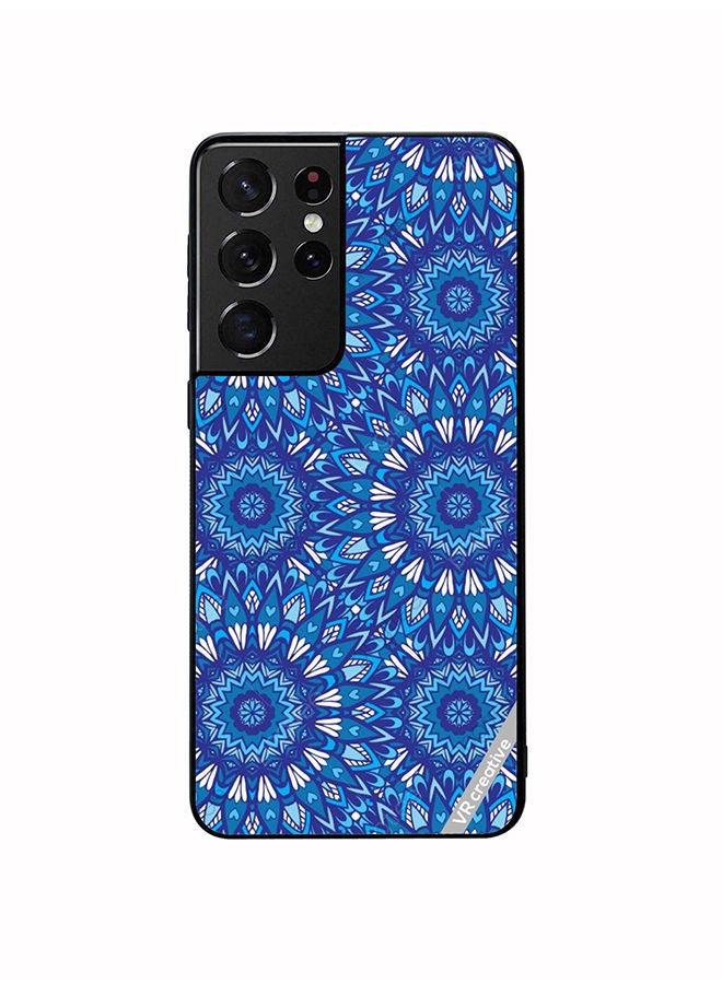 VR CREATIVE Protective Case Cover For Samsung Galaxy S21 Ultra 5G Mandala Design Multicolour - Image 1