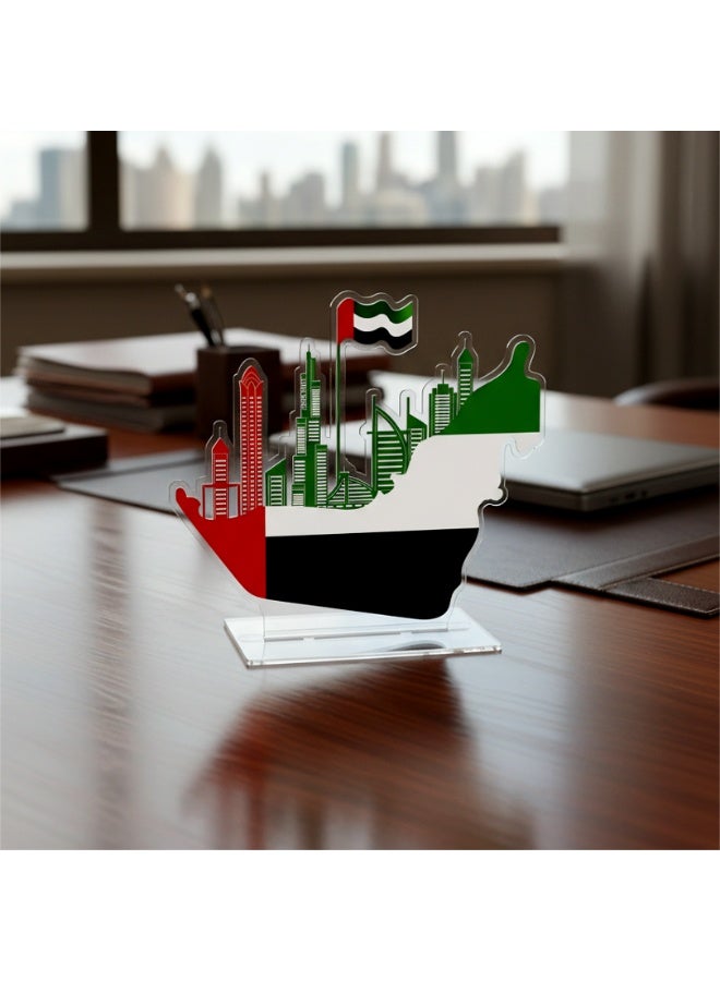 عرب لینڈ سلوشنز مجسم خريطة الإمارات العربية المتحدة - ديكور أكريليك - Image 3