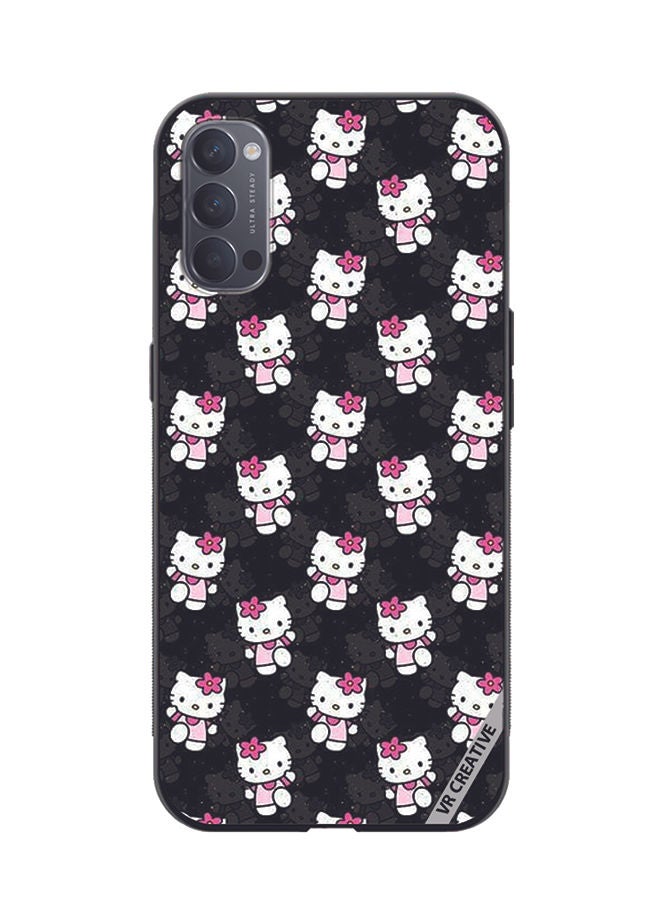 VR CREATIVE Protective Case Cover For Oppo Reno4 Pro 5G Hello Kitty Design Multicolour - Image 1