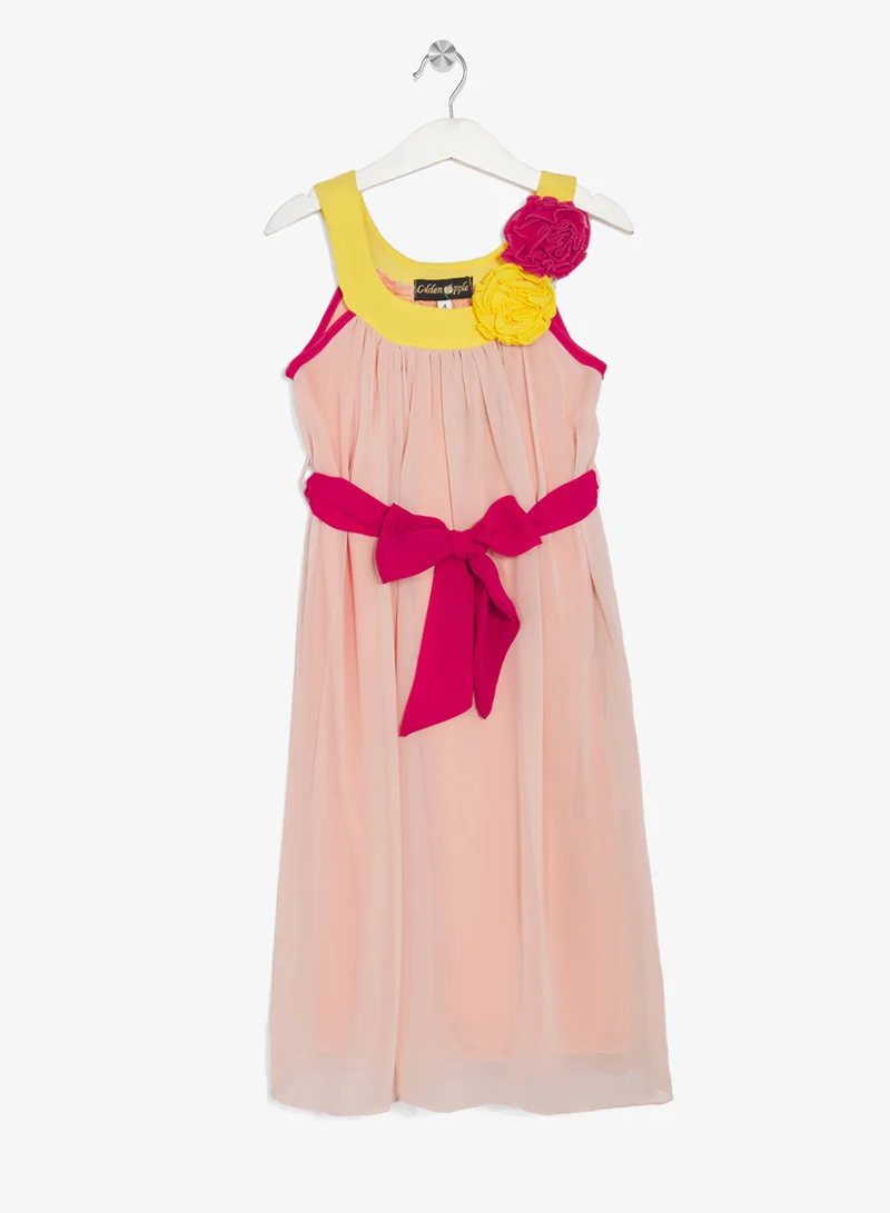Little Golden Apple Little Floral Accent Dress