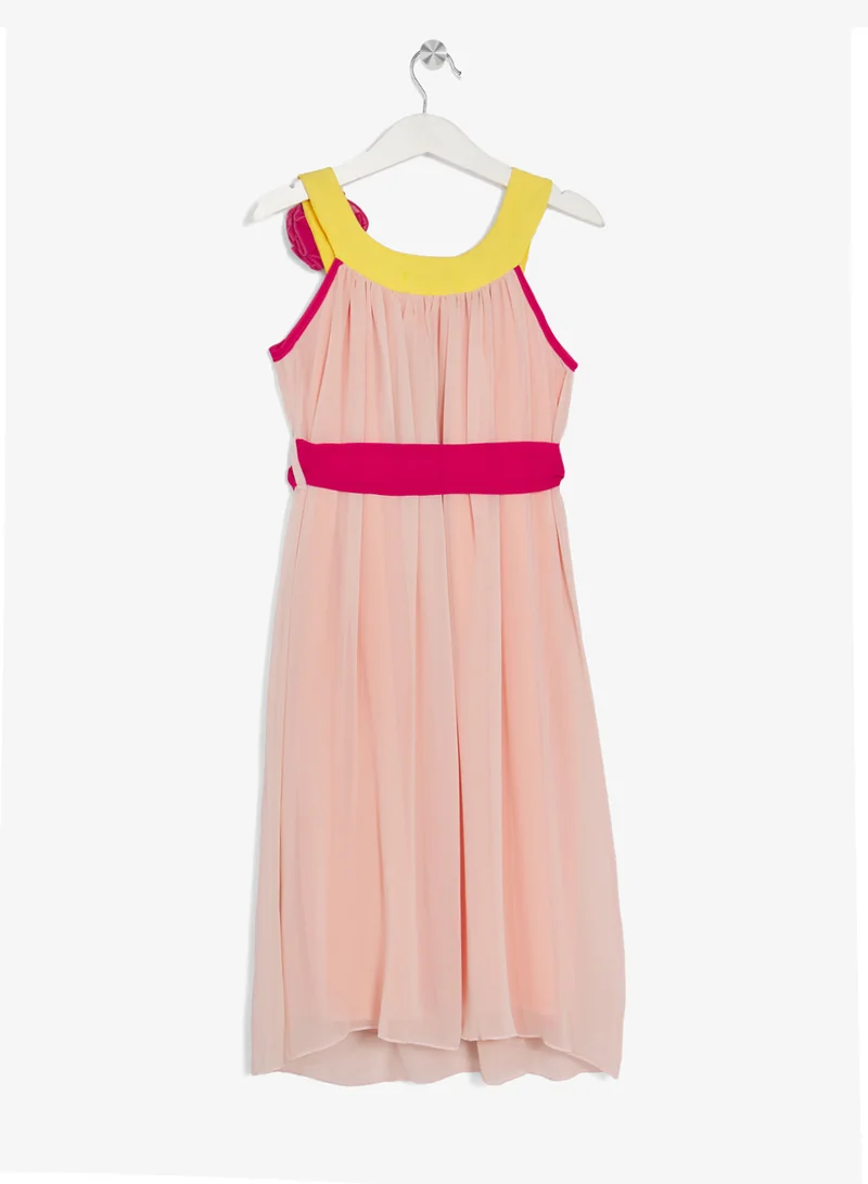 Little Golden Apple Little Floral Accent Dress