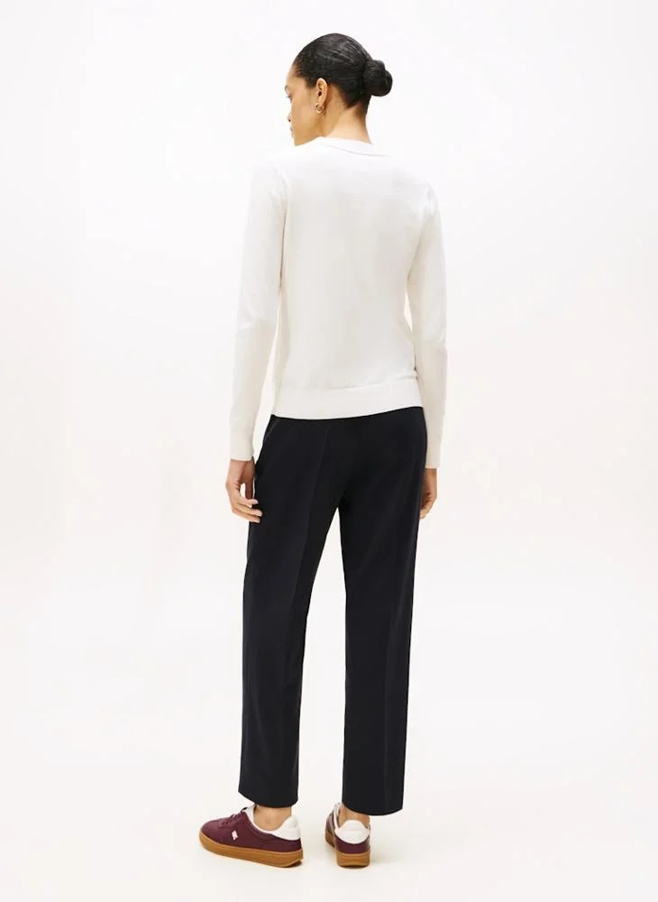 تومي هيلفيغر Logo Crew Neck Sweater