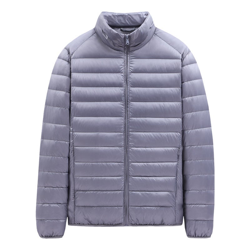 2023 Winter plus size mens down cotton-padded jacket short lightweight cotton-padded jacket work clothes labor protection small cotton-padded jacket mens jacket Wine red - Image 3