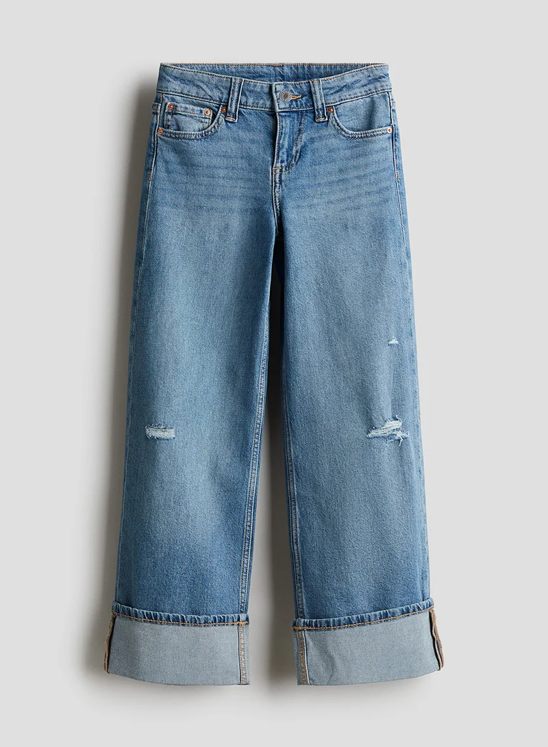 اتش اند ام Wide Leg Low Jeans