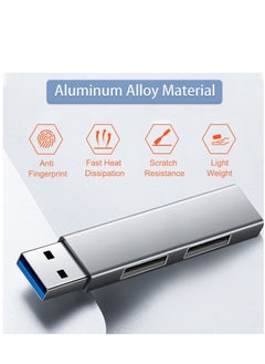 KASTWAVE USB 3.0 Hub, Aluminium 3-Port USB Hub USB Splitter USB Expander for Laptop, Desktop, Xbox, Flash Drive, HDD,Printer, Camera,Keyborad, Mouse  - Image 3
