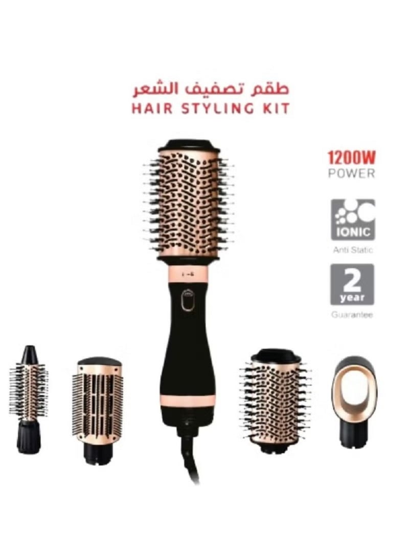 D L C Hair Styling Kit 4-in-1 Hair Styler-HS-32617 - Image 2