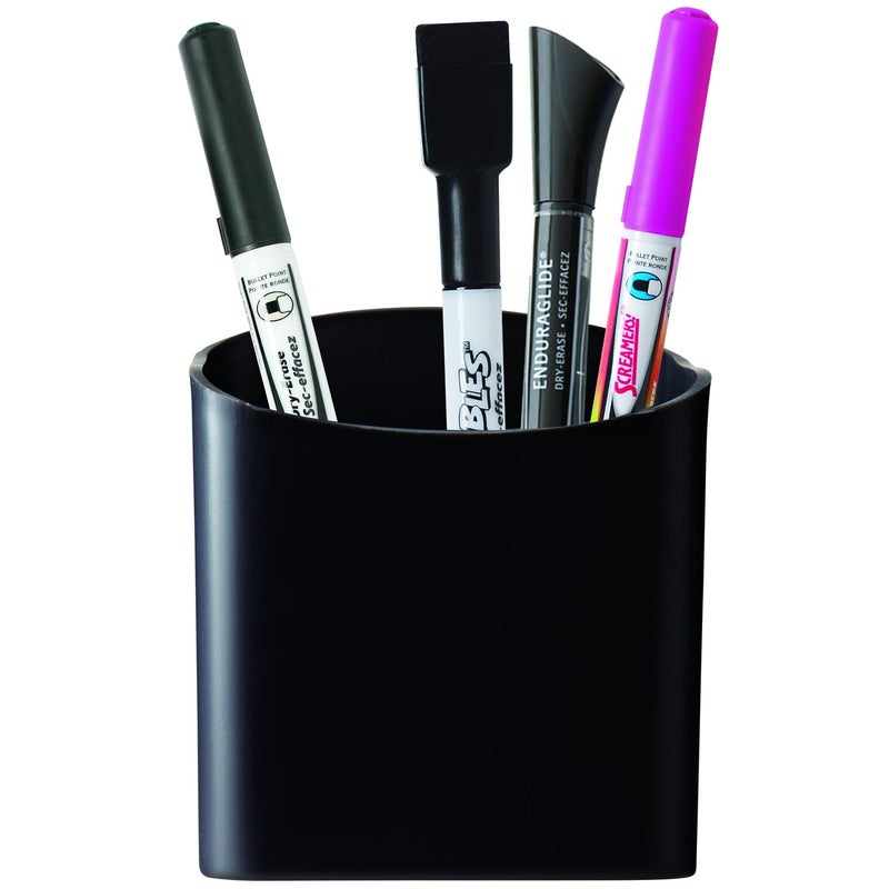 Quartet Magnetic Pen and Pencil Cup Holder, Black (48120-BK) - Image 2