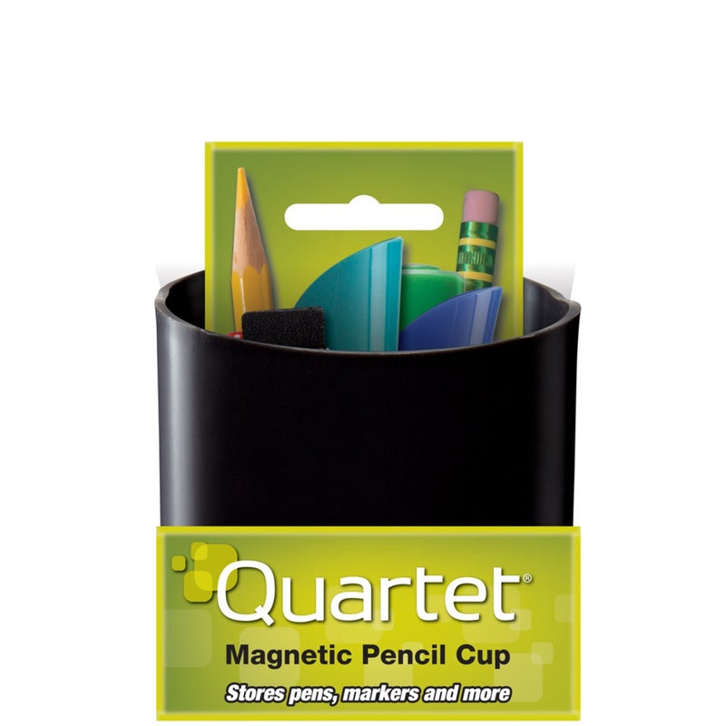 Quartet Magnetic Pen and Pencil Cup Holder, Black (48120-BK) - Image 3
