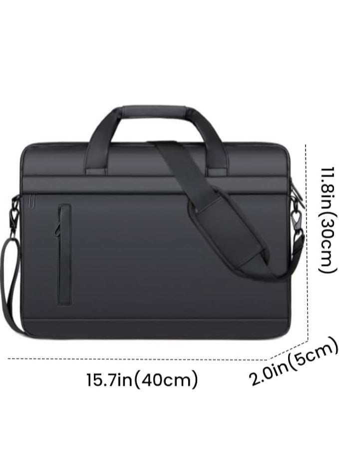 Arabest حقيبة مؤتمرات مكتبية بسعة كبيرة للرجال 15.6 بوصة مصنوعة من قماش أكسفورد - Image 2