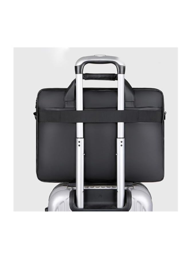 Arabest حقيبة مؤتمرات مكتبية بسعة كبيرة للرجال 15.6 بوصة مصنوعة من قماش أكسفورد - Image 3