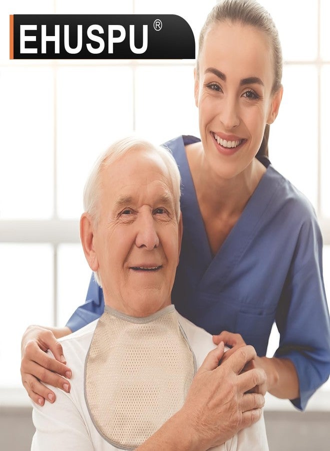 EHUSPU Tracheostomy Neck Stoma Cover,Breathable Laryngectomy Cover for Tracheotomy Care,Tracheal Care Supplies-Adjustable Neck Trachea Protector (Khaki-3PCS, Small) - Image 2