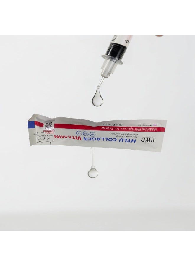 PWP Hylu Collagen Vitamin Serum, 10ml – Hydrating, Brightening & Skin Repair Formula for Youthfull Skin - Image 4