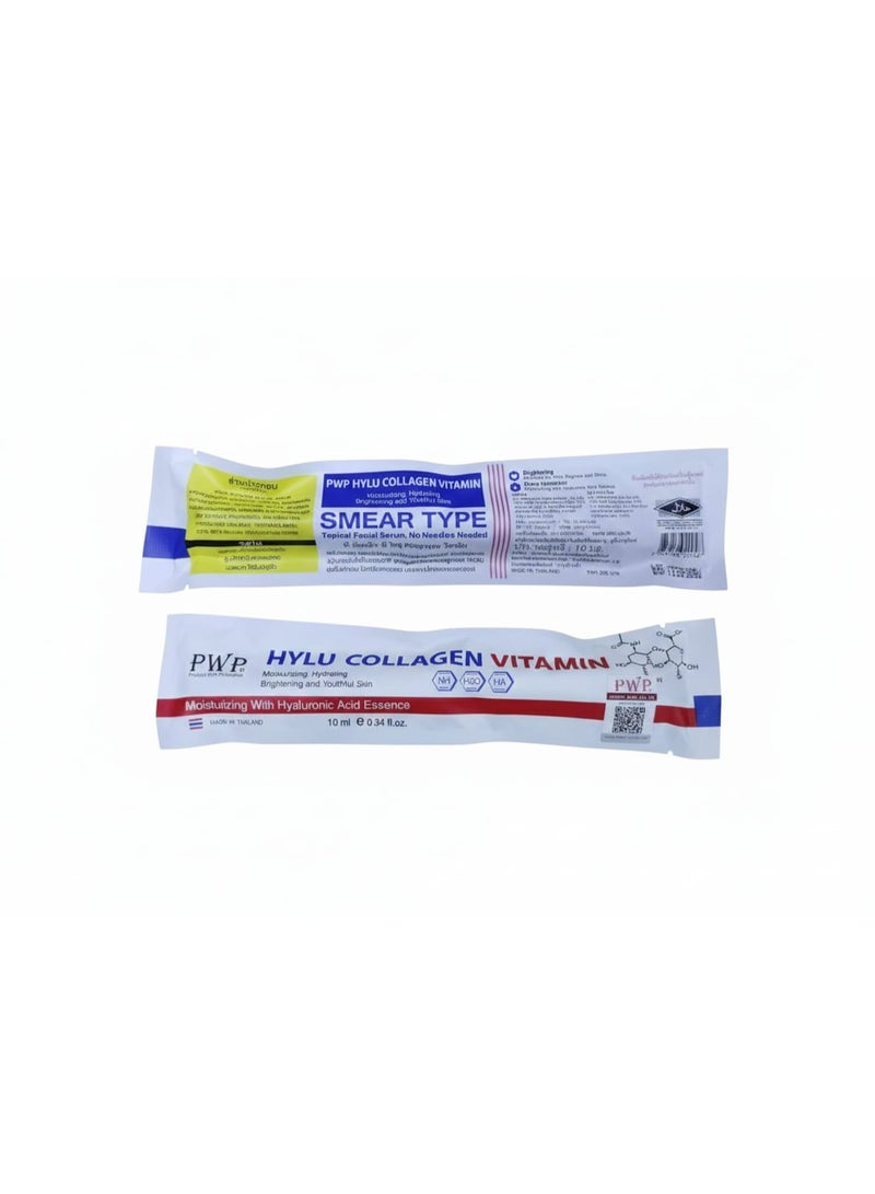 PWP Hylu Collagen Vitamin Serum, 10ml – Hydrating, Brightening & Skin Repair Formula for Youthfull Skin - Image 5