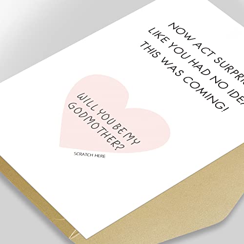 Goroar Funny Godmother Proposal Scratch Off Card, Scratch Off Will You Be My Godmother Card, Now Act Surprised Godmother Request - Image 4