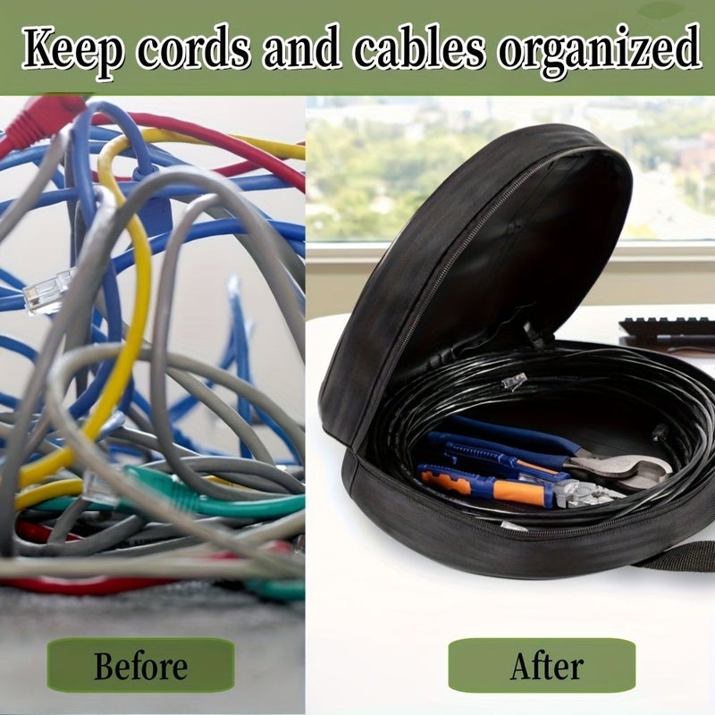 600D أكسفورد حقيبة توت المحمولة لإدارة الكابلات تخزين أدوات خرطوم الحديقة - Image 5