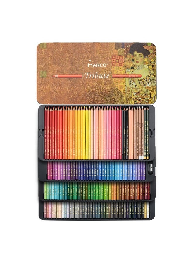 Marco 160-color Oil-based Colored Pencils For Art Drawing, Art Exam, Art Master, Metal Box, Student Gift For Boys And Girls, Children's Day Present - Image 4