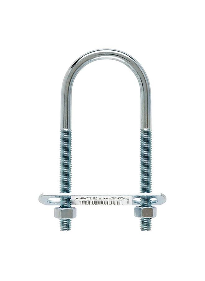 ACE Zinc Plated Durable Threaded Clamp U-Bolt Silver 4-3/16inch TSRC-117  - Image 1